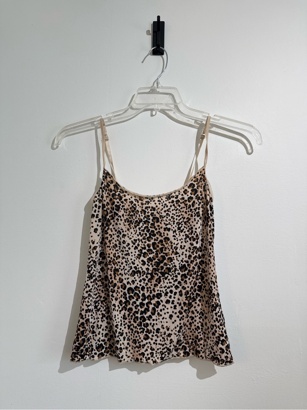 Y2K Cheetah Print Cami Tank Top - Beige and Black